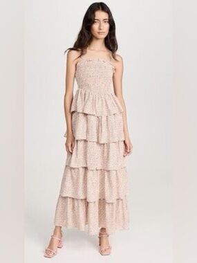 English Factory Tiered Floral Maxi Dress